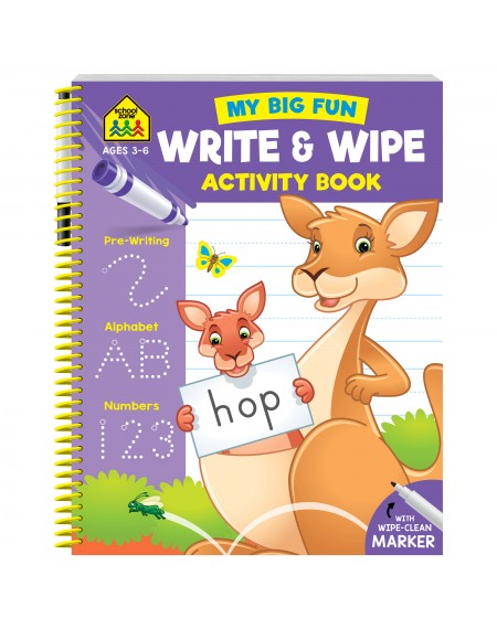 School Zone Write & Wipe Bind-up