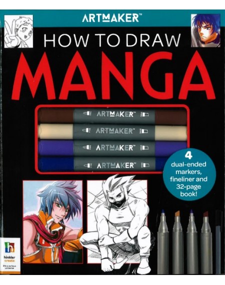 Art Maker Essentials : How To Draw Manga Kit ( Black)