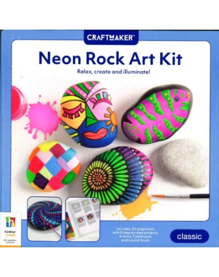 Craft Maker Neon Rock Art Kit