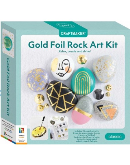 Craft Maker Gold Foil Rock Art