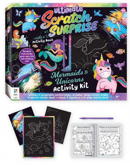 Ultimate Scratch Surprise Mermaids & Unicorns Activity Kit