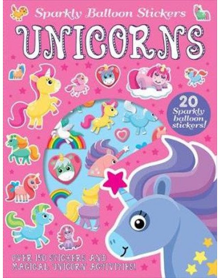 Sparkly Balloon Sticker Activity Books : Unicorns