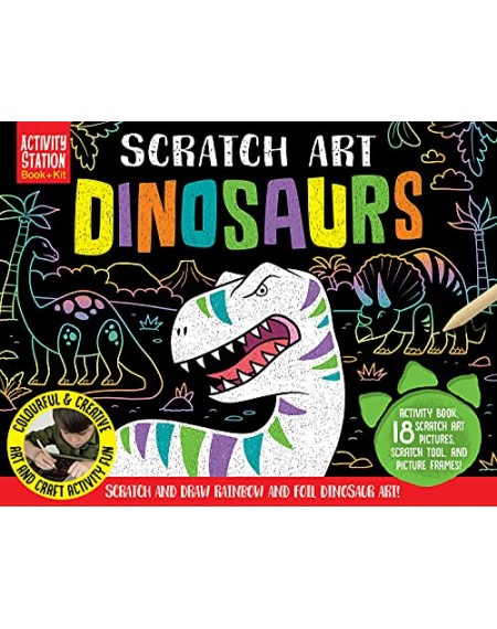 Gift Box : Scratch Art Dinosaurs