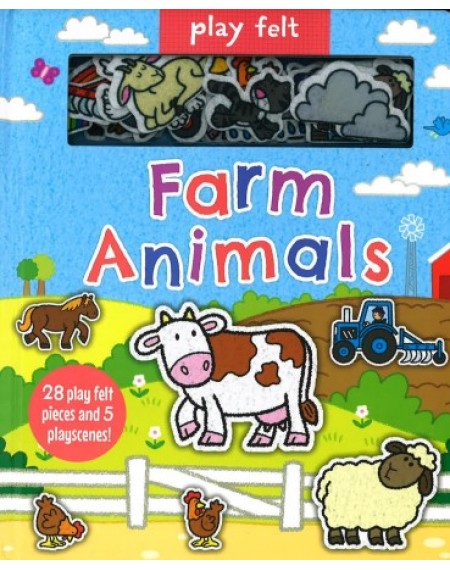Soft Felt Play Books Farm Animals