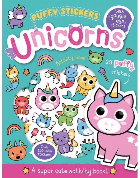 Wobbly-Eye Puffy Sticker Activity : Unicorns
