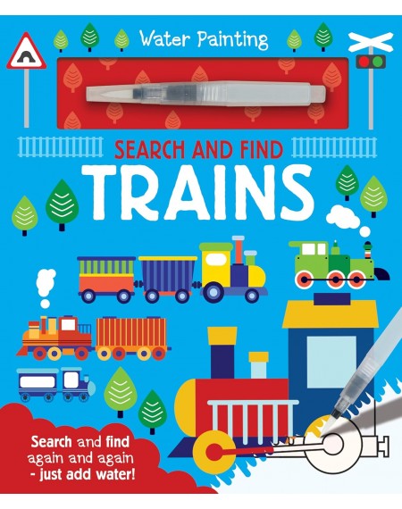 Search and Find Water Painting : Trains