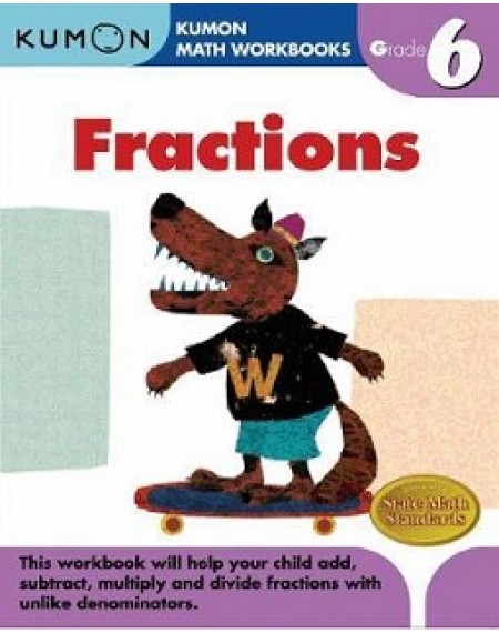 Math Workbooks Grade 6 : Fraction