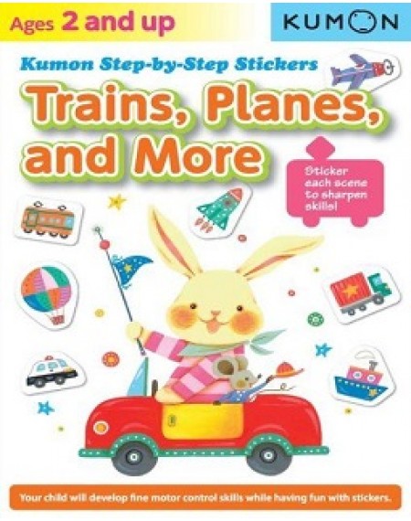 Step By Step Stickers : Train, Planes, And More