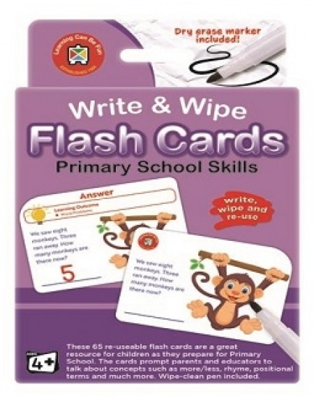 Flash Cards Write & Wipe Primary School Skills w/m