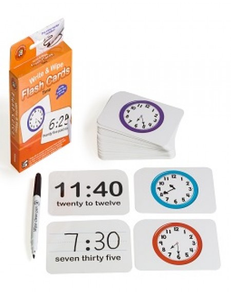 Flashcards Write & Wipe: Time