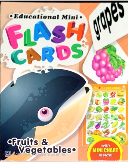 Mini Flashcard : Fruits & Vegetables