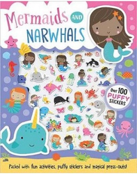 Puffy Stickers : Mermaids And Narwhals