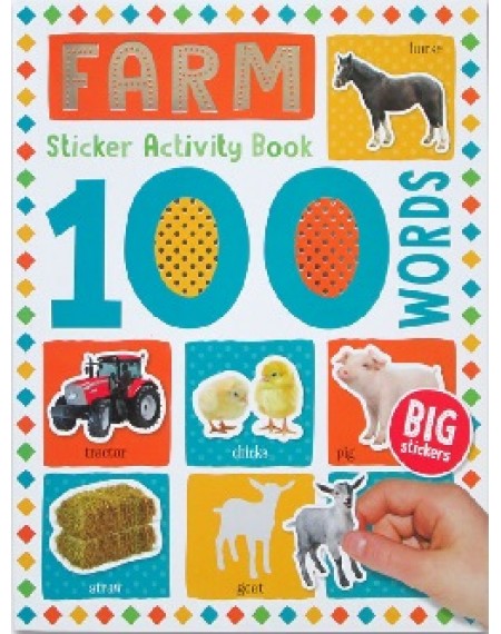 100 Words Sticker Activity Book  : Farm