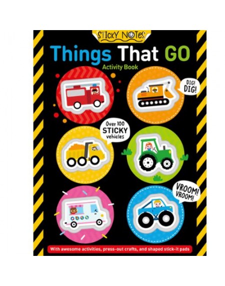 Sticky Notes Things That Go Activity Book