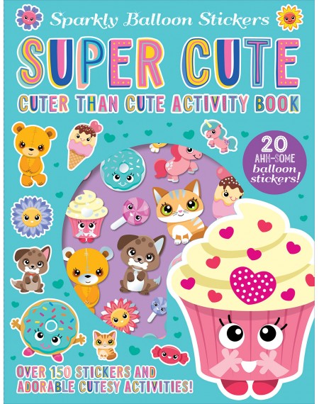 Sparkly Balloon Sticker Activity Books : Super Cute