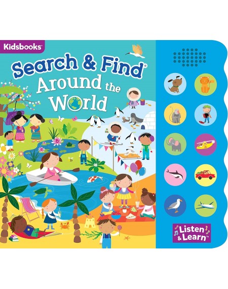 Search & Find 10 Button Sound Books - Around  the World
