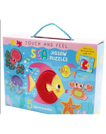 Touch And Feel Puzzle And Book Set - Sea