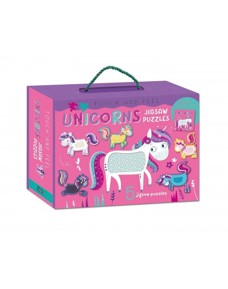 Touch And Feel Puzzle And Book Set - Unicorns