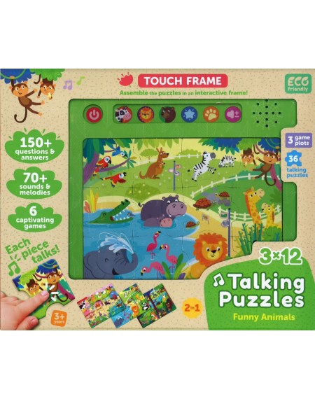 Talking Puzzle : Funny Animals