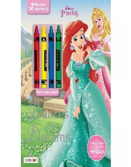 Coloring And Activity Book With Crayons : Princess