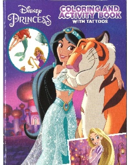 Color And Activity Book With Tattoos : Princess
