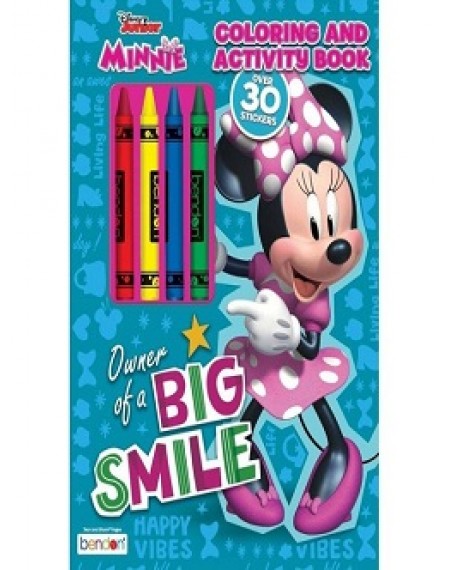 Coloring And Activity Book With Crayons : Minnie