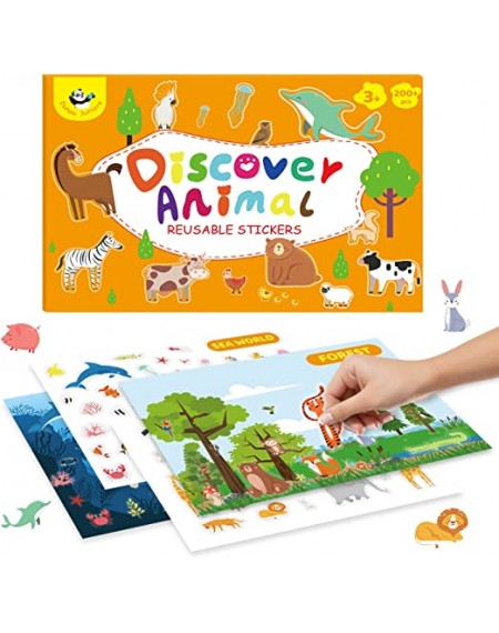 Reusable Sticker Book Pads Activity Set 1 : Discover Animals
