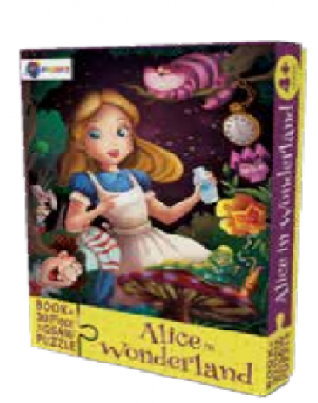 Book And 30 Piece Jigsaw Puzzle : Alice in Wonderland