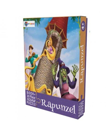 Book And 30 Piece Jigsaw Puzzle : Rapunzel