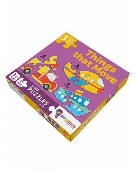 Things That Move - Super Puzzle Set For Kids