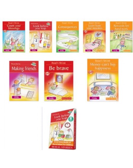 Set of 8 Assorted Moral Story Books