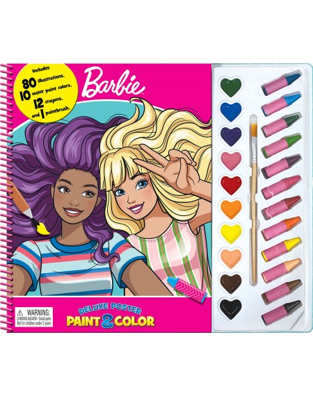 Deluxe Poster Paint And Colour : Mattel Barbie