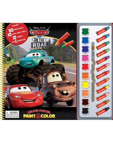 Disney Cars On The Road Deluxe Poster Paint & Color