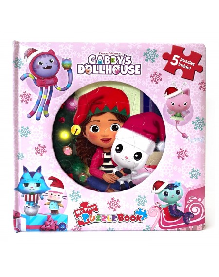 My First Puzzle Book : Gabby's Dollhouse Christmas