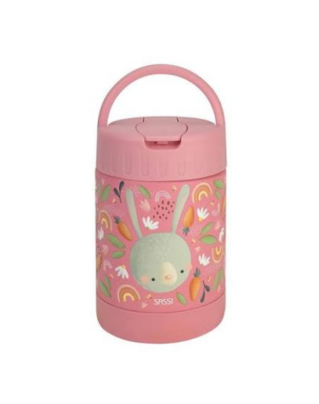 Stainless Steel Food Jar: Fluffy the Rabbit (350ml)