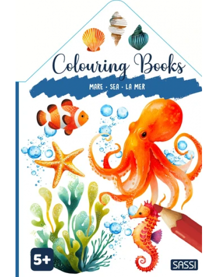Shaped Colouring Book - The Sea