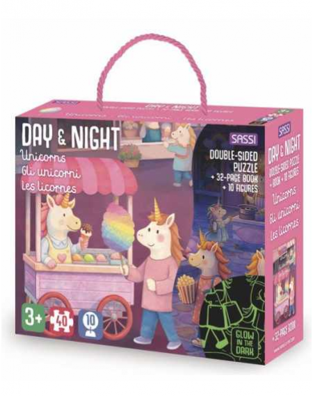 Puzzle Day & Night - Unicorns