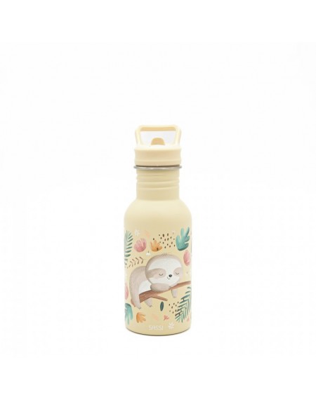 Stainless steel bottle (Gnawy The Sloth) - 500 ml