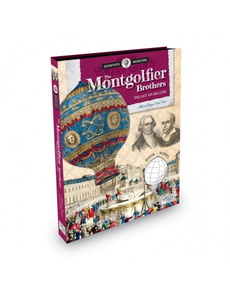3D Scientist Inventors :The Montgolfier Brothers. 1783 Hot Air Balloon