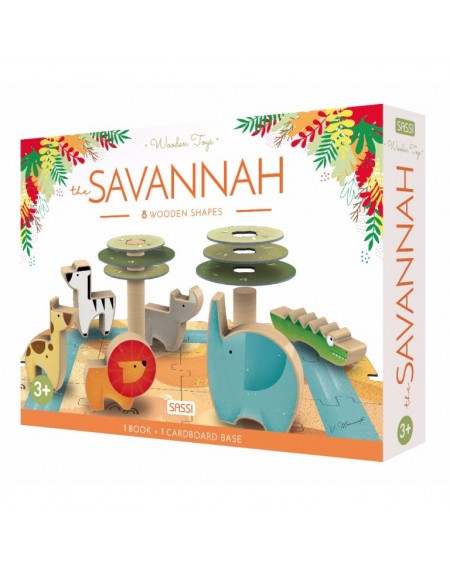 Wooden Toys And Book : The Savannah