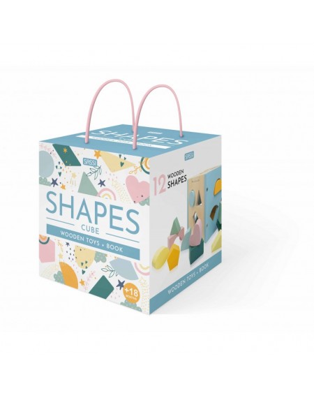 Wooden toys and Book : Shapes