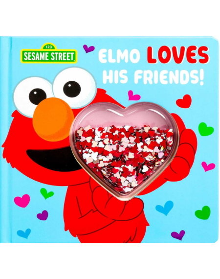 Sesame Street: Elmo Loves His Friends! – Sequin Shaker Board Book