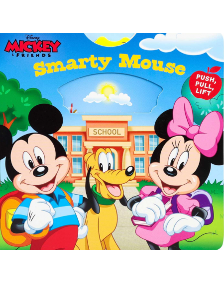 Disney Mickey: Smarty Mouse – Push-Pull-Spin Board Book