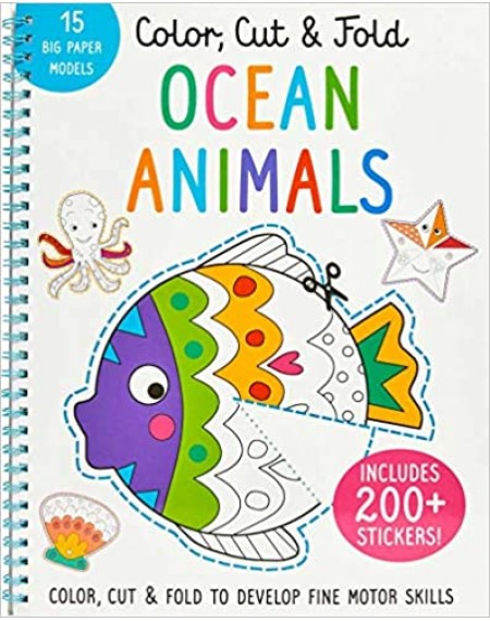 Color, Cut and Fold : Ocean Animals
