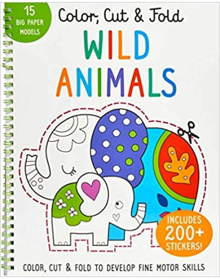 Color, Cut And Fold : Wild Animals