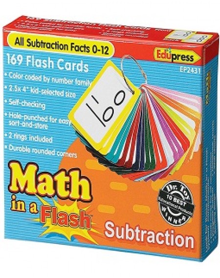 TCR Flashcard : Math In A Flash Cards Subtraction