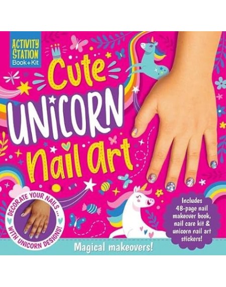 Activity station Unicorn Nail Art Book + Kit