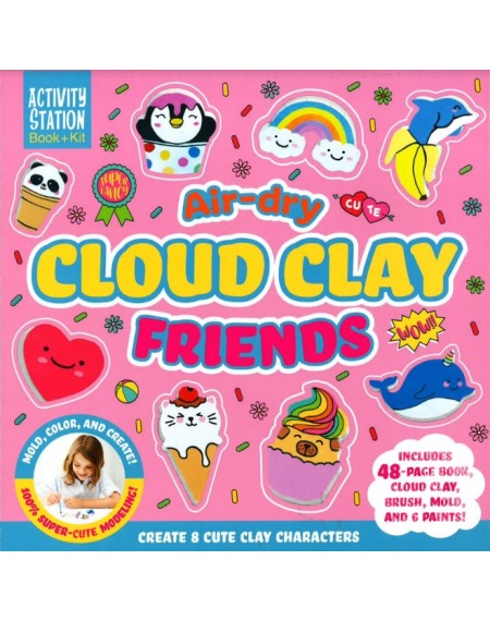 Activity station Air-Dry Cloud Clay Friends Book + Kit