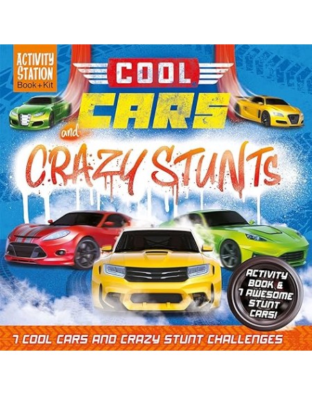 Activity station Cool Cars and Crazy Stunts Book + Kit