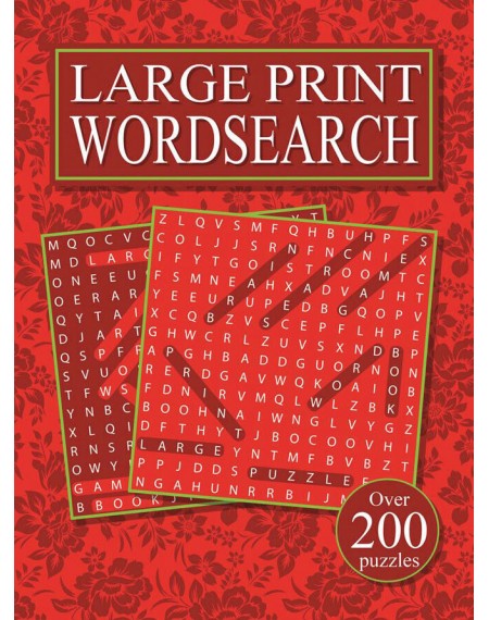 4160 Large Print Word Search Book 1 - Red Cover